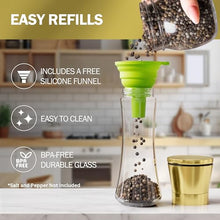 Load image into Gallery viewer, Home EC Salt and Pepper Grinder Set 2pk-Tall Gold Top - Home EC