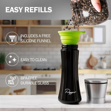 Load image into Gallery viewer, Home EC Salt and Pepper Grinder Set 2pk-Tall - Black &amp; White - Home EC