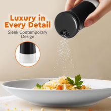 Load image into Gallery viewer, Home EC Salt and Pepper Shaker Set of 2 with Adjustable Pour Settings (black) - Home EC