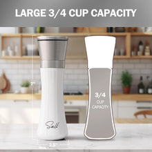 Load image into Gallery viewer, Home EC Salt and Pepper Grinder Set 2pk-Tall - Black &amp; White - Home EC