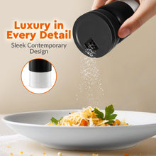 Load image into Gallery viewer, Home EC Salt and Pepper Shaker Set of 2 with Adjustable Pour Settings (black) - Home EC