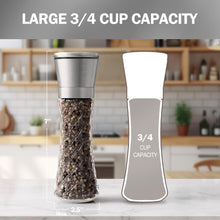 Load image into Gallery viewer, Home EC Salt and Pepper Grinder Set 2pk-Tall - Diamond Facet - Home EC