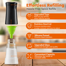 Load image into Gallery viewer, Home EC Salt and Pepper Shaker Set of 2 with Adjustable Pour Settings (black) - Home EC