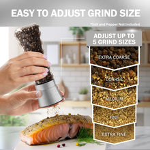 Load image into Gallery viewer, Home EC Salt and Pepper Grinder Set 2pk-Tall - Diamond Facet - Home EC
