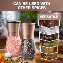 Load image into Gallery viewer, Home EC Salt and Pepper Grinder Set 2pk-Short - Copper - Home EC