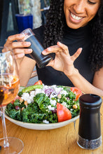 Load image into Gallery viewer, Home EC Salt and Pepper Shaker Set of 2 with Adjustable Pour Settings (black) - Home EC