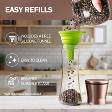 Load image into Gallery viewer, Home EC Salt and Pepper Grinder Set 2pk-Tall - Copper - Home EC