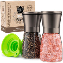 Load image into Gallery viewer, Home EC Salt and Pepper Grinder Set 2pk-Short - Gun Metal Bronze - Home EC