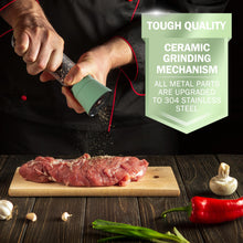 Load image into Gallery viewer, Home EC Salt and Pepper Grinder Set 2pk-Tall - Green - Home EC