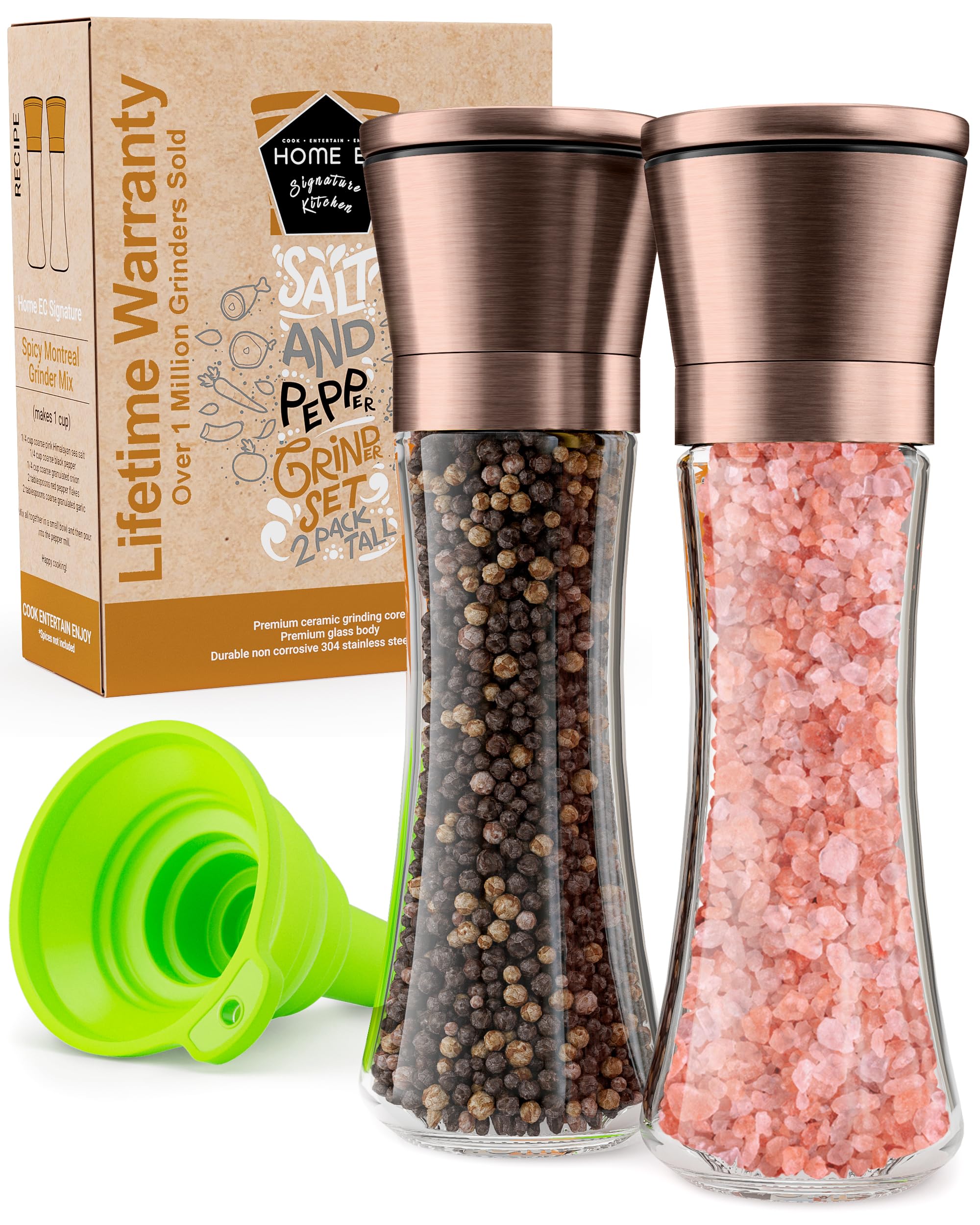 Home-X Shaker Per Spezie In Acciaio Inox | Contenitore Per Condimenti E Zucchero | 5 Oz Lavabile In Lavastoviglie
