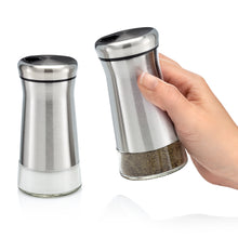 Load image into Gallery viewer, Home EC Salt and Pepper Shaker Set of 2 with Adjustable Pour Settings - Home EC
